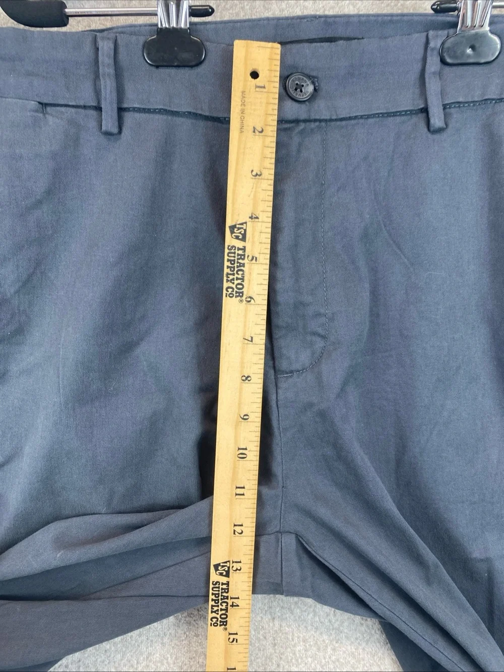 Banana Republic Dark Gray Chinos 38x30 Cotton Blend Flat Front Business Casual